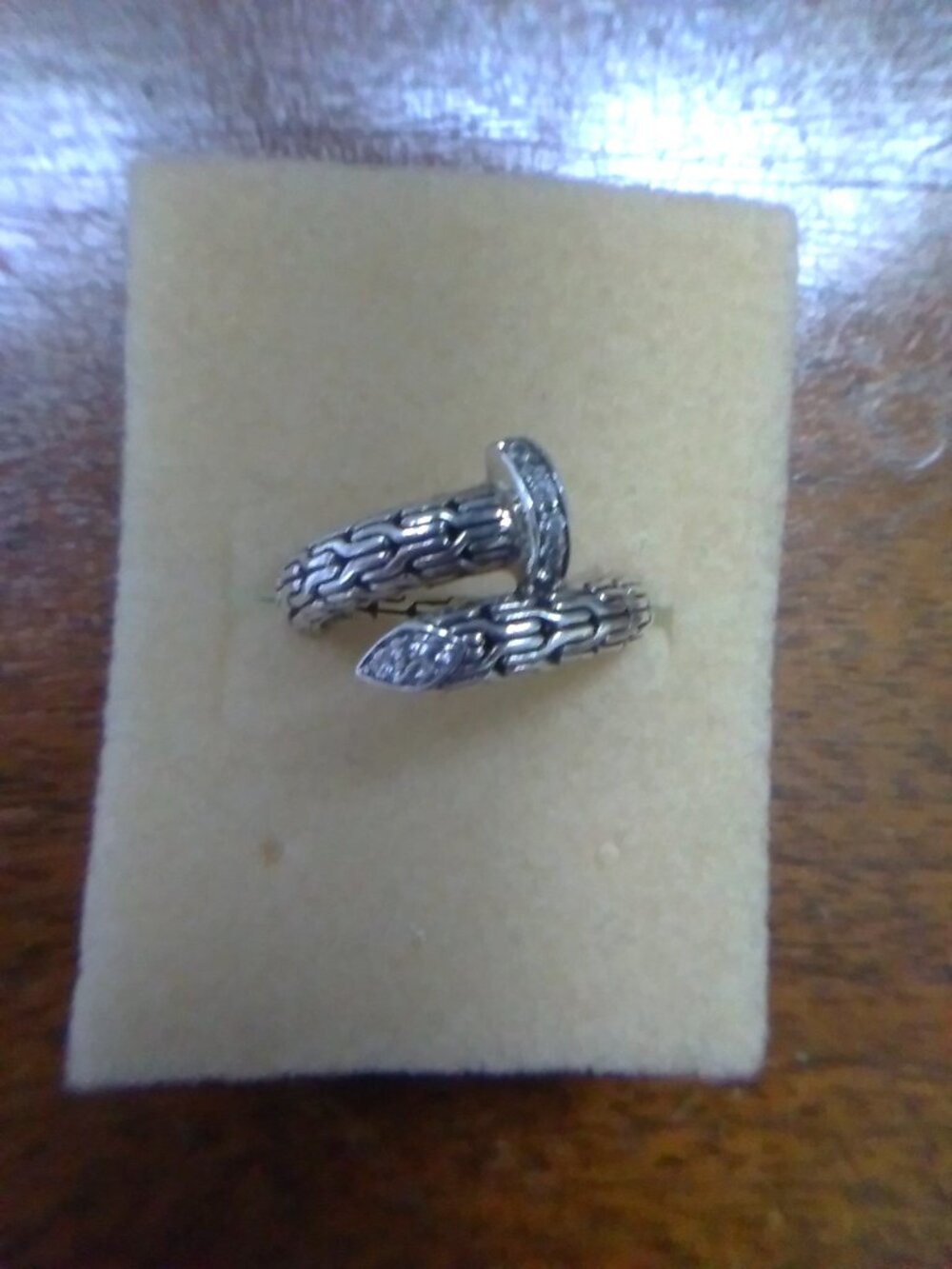 Silver Balinese Style Nail Ring
